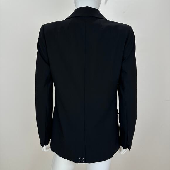 J.Crew Sommerset Blazer Jacket Italian Stretch Wool Black Oversized US 0 NWT - Picture 11 of 16
